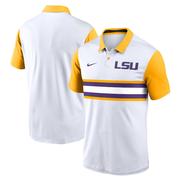 LSU Nike Campus Pattern Chest Stripe Polo